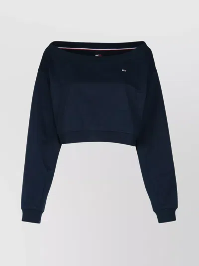 TOMMY HILFIGER SHORT KNITWEAR BARE SHOULDERS