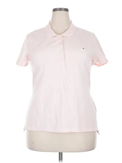 Pre-owned Tommy Hilfiger Short Sleeve Blouse In Pink