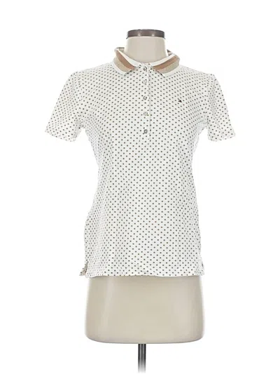 Pre-owned Tommy Hilfiger Short Sleeve Blouse In White