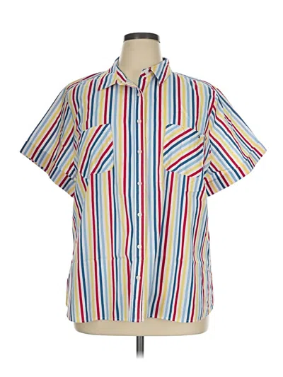 Tommy Hilfiger Short Sleeve Button Down Shirt In Multi