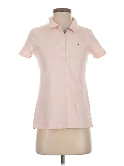 Pre-owned Tommy Hilfiger Short Sleeve Button Down Shirt In Pink