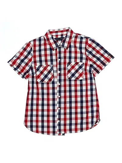 Pre-owned Tommy Hilfiger Kids' Short Sleeve Button Down Shirt In Red