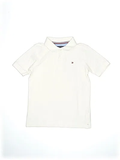 Pre-owned Tommy Hilfiger Kids' Short Sleeve Button Down Shirt In White