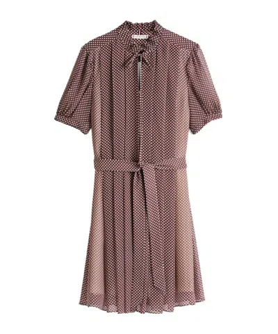 Tommy Hilfiger Short Sleeve Dress In Brown