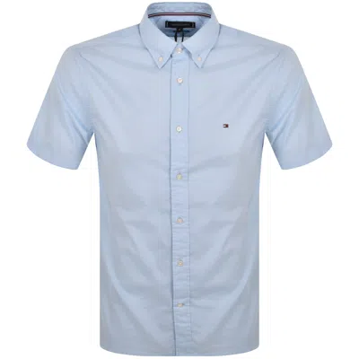 Tommy Hilfiger Short Sleeve Flex Poplin Shirt Blue