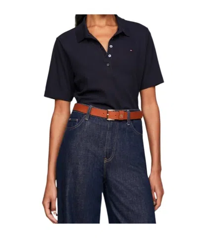 Tommy Hilfiger Short Sleeve Polo Shirt In Blue