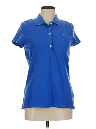 Pre-owned Tommy Hilfiger Short Sleeve Polo Shirt In Blue