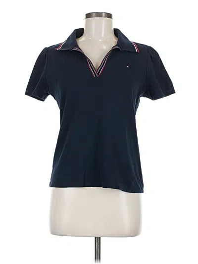 Pre-owned Tommy Hilfiger Short Sleeve Polo Shirt In Blue