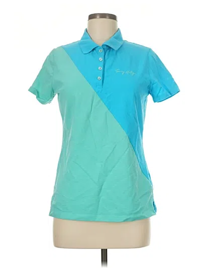 Pre-owned Tommy Hilfiger Short Sleeve Polo Shirt In Blue