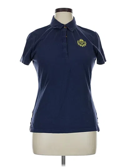 Pre-owned Tommy Hilfiger Short Sleeve Polo Shirt In Blue
