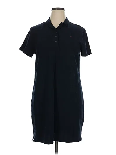 Pre-owned Tommy Hilfiger Short Sleeve Polo Shirt In Blue