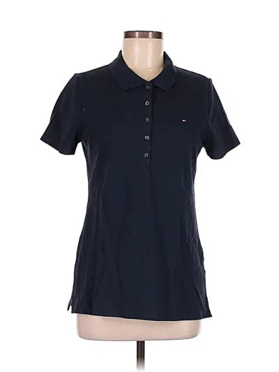 Pre-owned Tommy Hilfiger Short Sleeve Polo Shirt In Blue