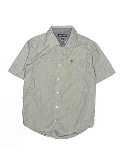 Pre-owned Tommy Hilfiger Kids' Short Sleeve Polo Shirt In Gray