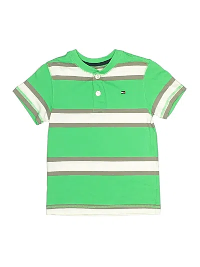 Pre-owned Tommy Hilfiger Kids' Short Sleeve Polo Shirt In Green