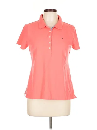 Pre-owned Tommy Hilfiger Short Sleeve Polo Shirt In Pink