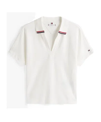 Tommy Hilfiger Short Sleeve Polo Shirt In White