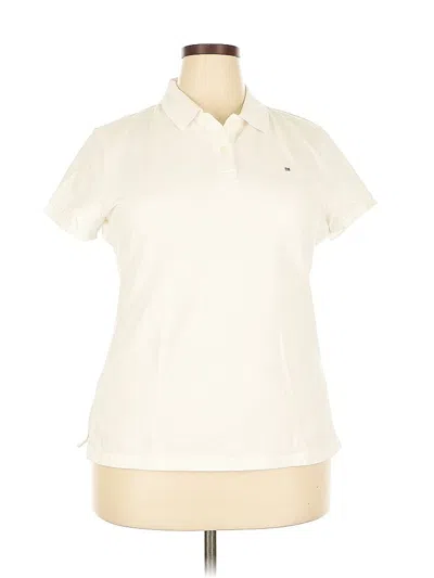 Pre-owned Tommy Hilfiger Short Sleeve Polo Shirt In White