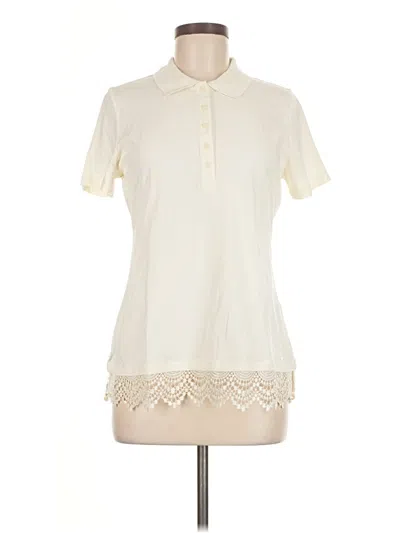 Pre-owned Tommy Hilfiger Short Sleeve Polo Shirt In White