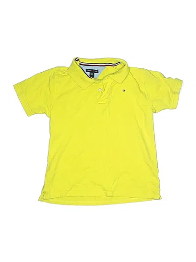 Pre-owned Tommy Hilfiger Kids' Short Sleeve Polo Shirt In Yellow