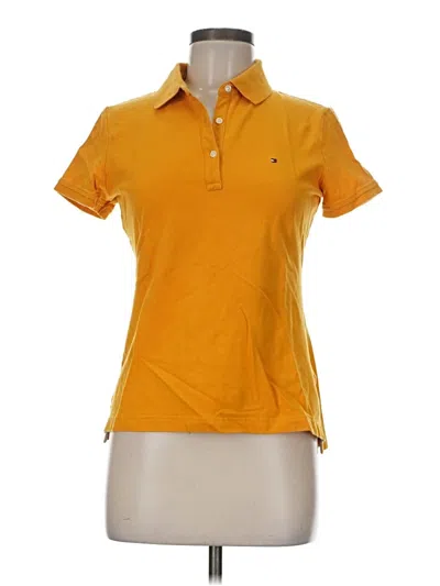 Pre-owned Tommy Hilfiger Short Sleeve Polo Shirt In Yellow
