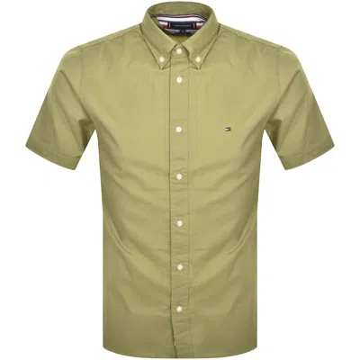 Tommy Hilfiger Short Sleeve Poplin Shirt Green