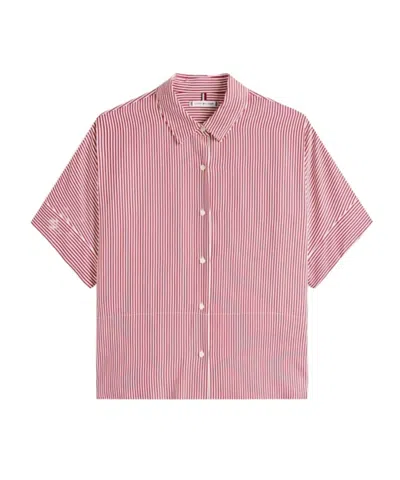 Tommy Hilfiger Short Sleeve Shirt In Pink