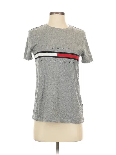 Pre-owned Tommy Hilfiger Short Sleeve T-shirt In Gray