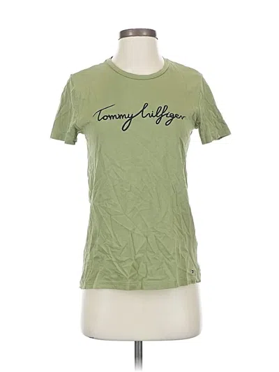 Pre-owned Tommy Hilfiger Short Sleeve T-shirt In Green