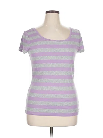 Pre-owned Tommy Hilfiger Short Sleeve T-shirt In Purple