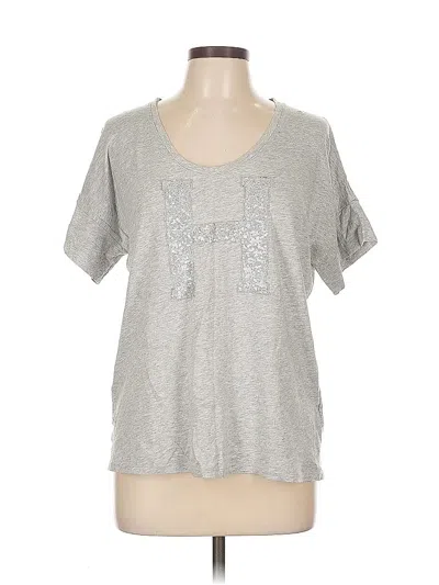 Pre-owned Tommy Hilfiger Short Sleeve T-shirt In Silver