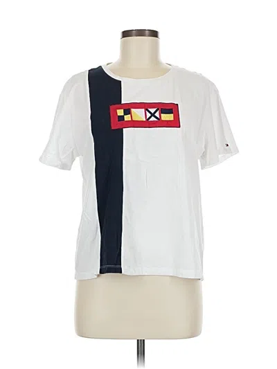 Pre-owned Tommy Hilfiger Short Sleeve T-shirt In White