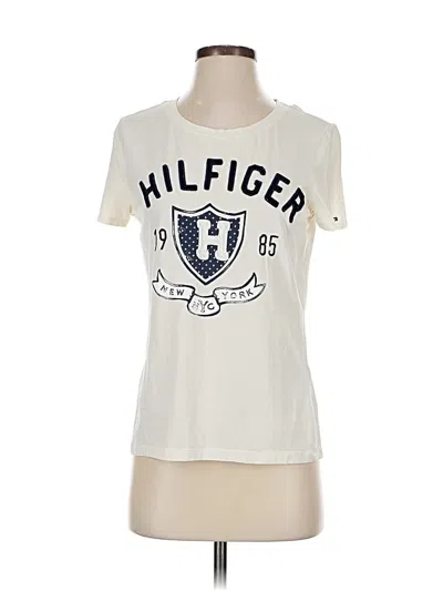 Pre-owned Tommy Hilfiger Short Sleeve T-shirt In White