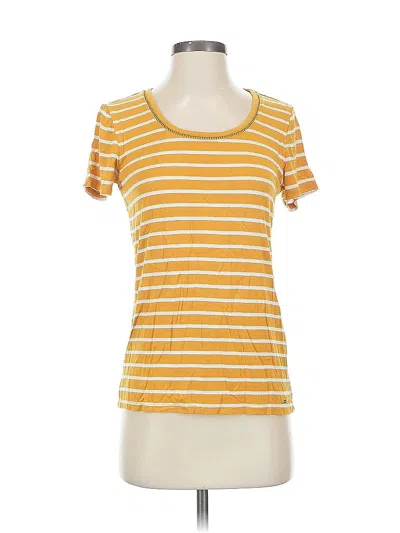 Pre-owned Tommy Hilfiger Short Sleeve T-shirt In Yellow