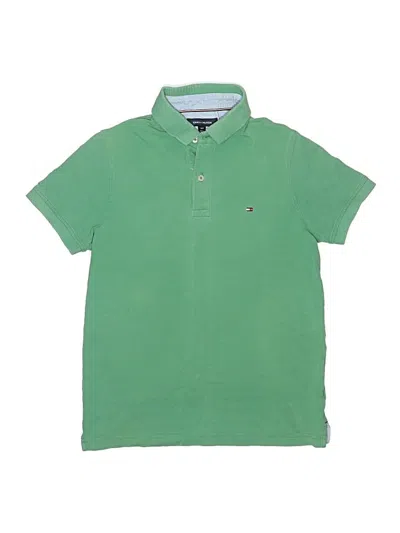 Pre-owned Tommy Hilfiger Kids' Short Sleeve Top Green Tops