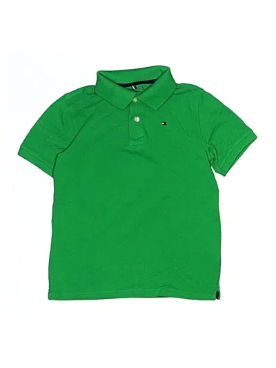 Pre-owned Tommy Hilfiger Kids' Short Sleeve Top Green Tops