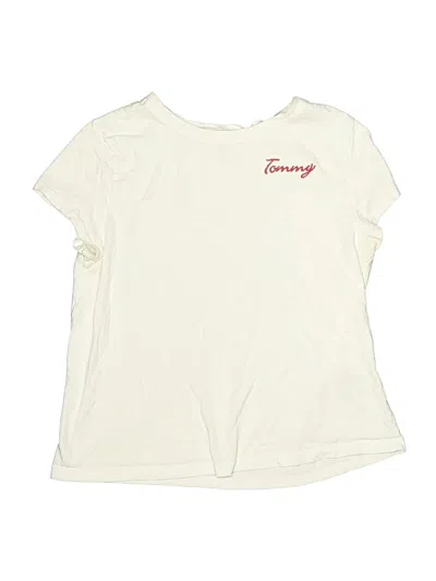 Pre-owned Tommy Hilfiger Kids' Short Sleeve Top Ivory Tops