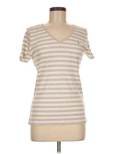 Pre-owned Tommy Hilfiger Short Sleeve T-shirt In Brown