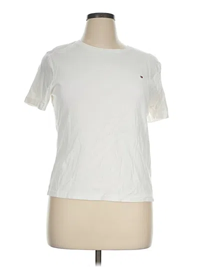 Pre-owned Tommy Hilfiger Short Sleeve T-shirt In Ivory