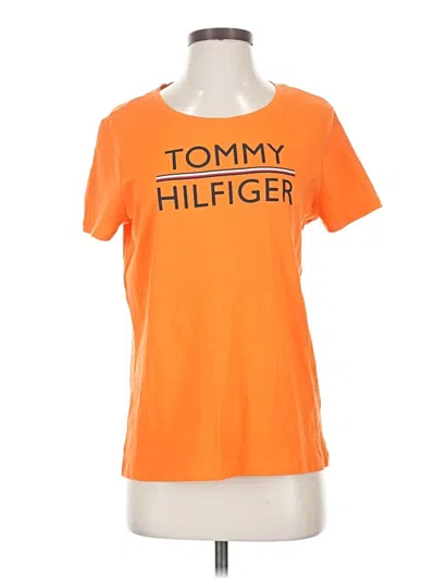 Pre-owned Tommy Hilfiger Short Sleeve T-shirt In Orange