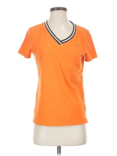 Pre-owned Tommy Hilfiger Short Sleeve T-shirt In Orange