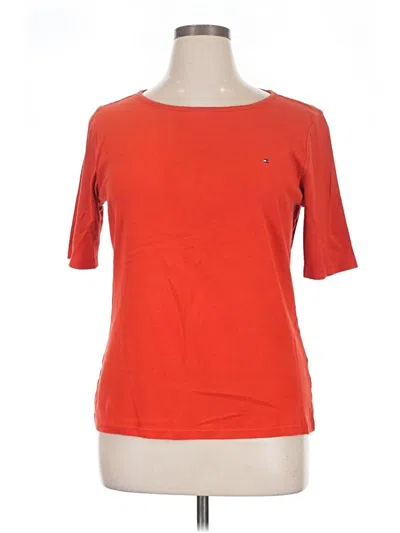 Pre-owned Tommy Hilfiger Short Sleeve T-shirt In Orange