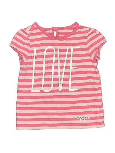 Pre-owned Tommy Hilfiger Kids' Short Sleeve T-shirt In Pink
