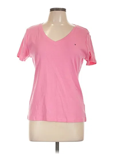 Pre-owned Tommy Hilfiger Short Sleeve T-shirt In Pink