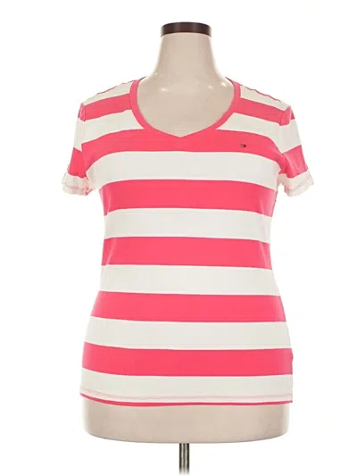 Pre-owned Tommy Hilfiger Short Sleeve T-shirt In Pink