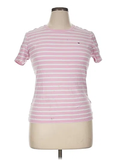 Pre-owned Tommy Hilfiger Short Sleeve T-shirt In Pink