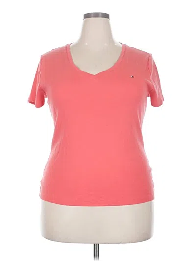 Pre-owned Tommy Hilfiger Short Sleeve T-shirt In Pink