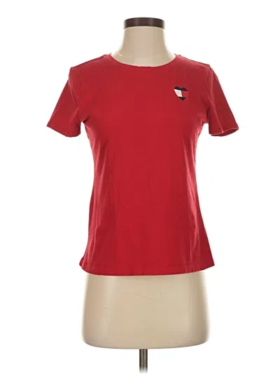 Pre-owned Tommy Hilfiger Short Sleeve T-shirt In Red