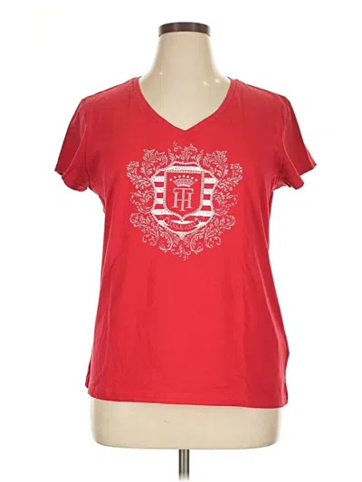 Pre-owned Tommy Hilfiger Short Sleeve T-shirt In Red