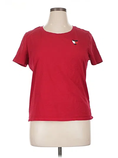 Pre-owned Tommy Hilfiger Short Sleeve T-shirt In Red