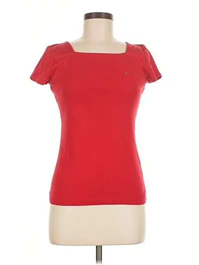 Pre-owned Tommy Hilfiger Short Sleeve T-shirt In Red